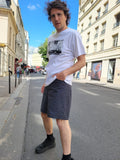 Bermuda Shoto Rayures Navy - Short Streetwear Homme Premium