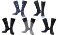 Chaussettes Crazy Touch Coton Bio - Pack 5 Paires Noir Gris Bleu
