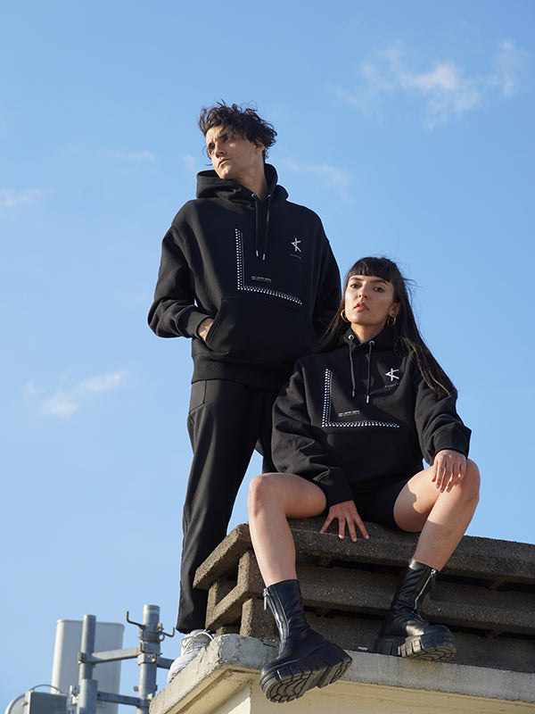 Sweatshirt MKII Series Noir - Streetwear Homme Premium