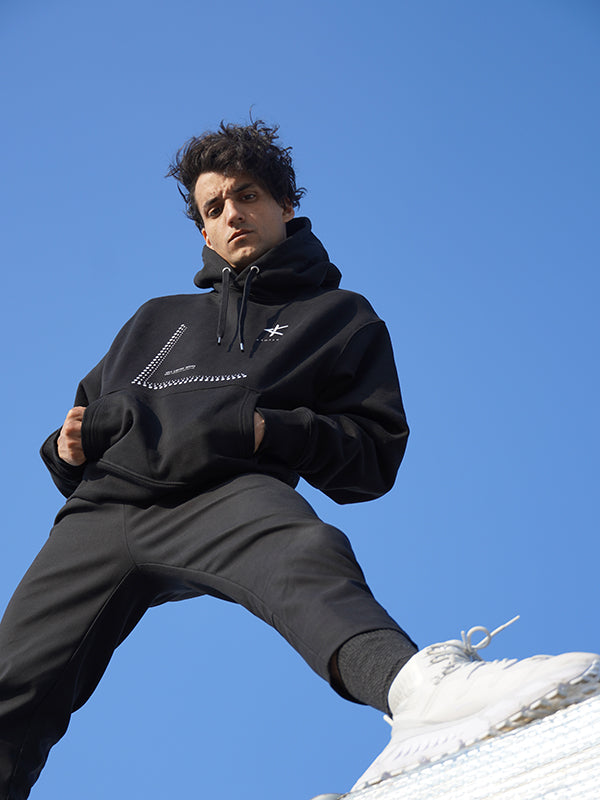 Sweatshirt MKII Series Noir - Streetwear Homme Premium