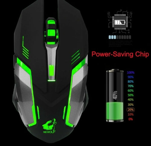 Souris Gaming Sans Fil Ninja Dragon Stealth 7 - LED Silent