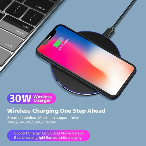 Chargeur Sans Fil Dragon W9 30W - Charge Rapide Premium
