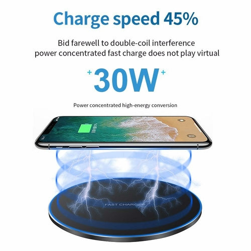 Chargeur Sans Fil Dragon W9 30W - Charge Rapide Premium