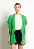 Gilet Sans Manches Femme Cachemire Vert Pomme - Luxe RIA 4